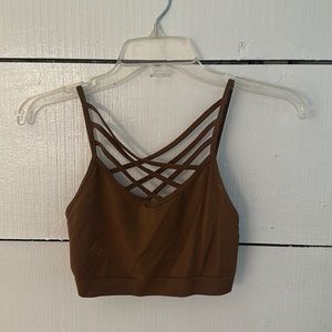 Zenana Outfitters S/M Brown Bralette